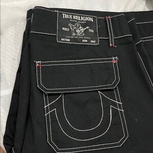 True Religion Men's Black Relaxed Jeans